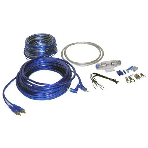 Ampkit8 - Car Audio Kit 8Awg 1200W 16Ft Speaker Cable 20Ft And Wiring Kit 1