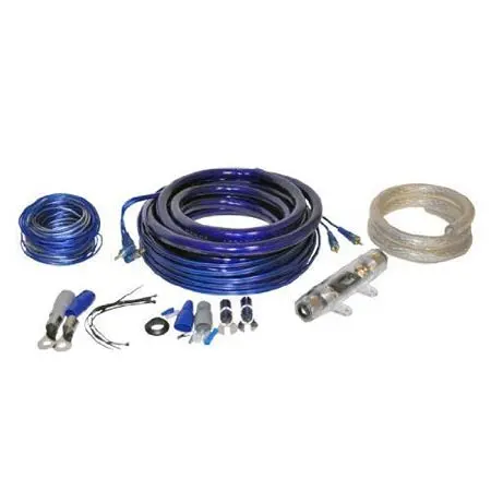 Ampkito - Car Audio Kit 0Awg 5000W 16Ft Spkr Cable And Wiring Kit 1