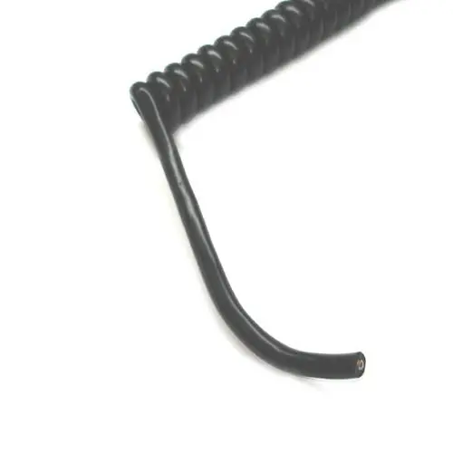 Wes-1101 - Power Cable Curly 2C/18Awg 3Ft Blk Sjt 1