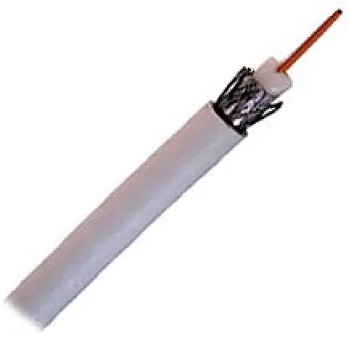 77336 - Coax Cable Rg6u Quad Sh Wht Cmr 1000Ft 1