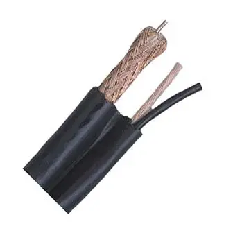 77286 - Siamese Cable Rg59u 18Awg/2C Blk 500Ft 1