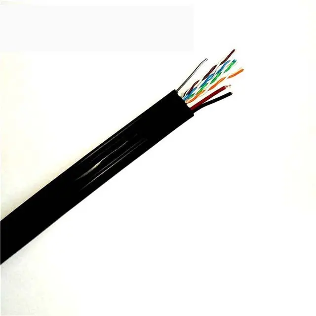 77583 - Siamese Cable Cat5e 16Awg/2C Blk 1000Ft Cmr-Uv Spool 1