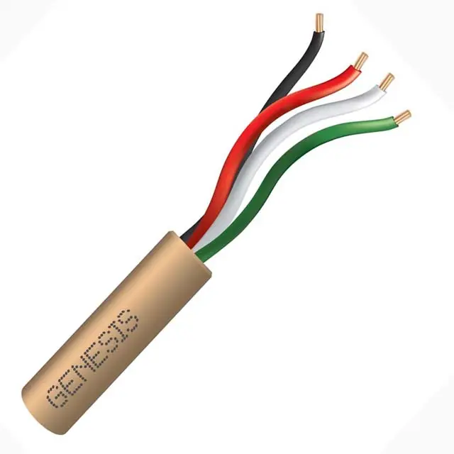 77038 - Cable 4C 22Awg Str Unsh 500Ft Beige Coil 1