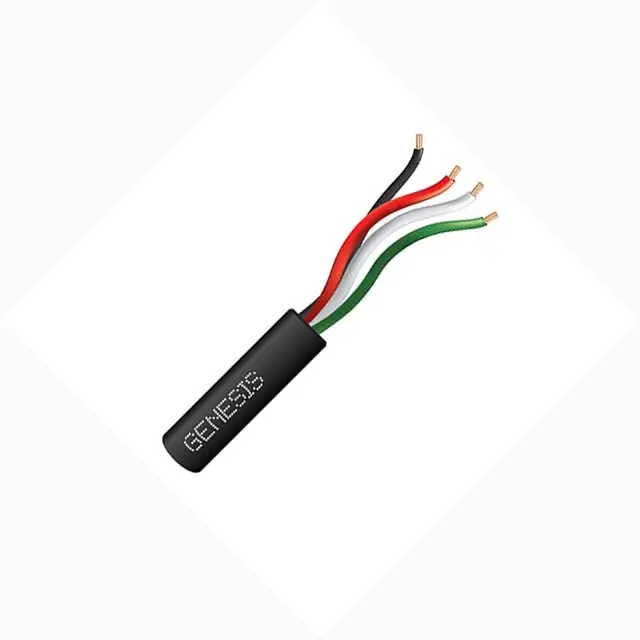 77049 - Cable 4C 16Awg Str Unsh 1000Ft Cmr Blk Indoor/Outdoor 1