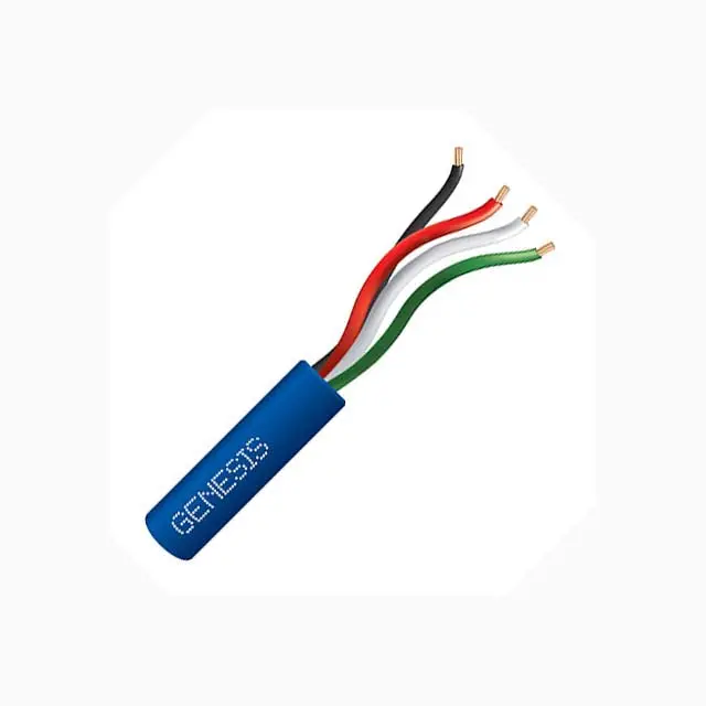 80442 - Cable 4C 22Awg Str Unsh 500Ft Blu Coil 1