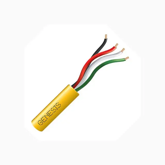 77037 - Cable 4C 22Awg Str Unsh 500Ft Cmr Yel Coil 1