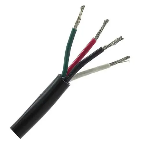 1604C-Ohu - Cable 4C 16Awg Str Unsh 1540Ft 26Tc 600V Black 0.36In Dia Ft1 1