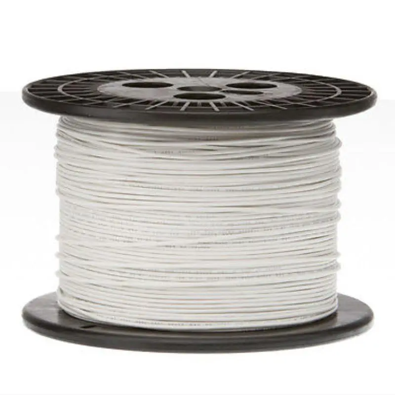 Wmul1199-18-19S-9-700 - Teflon Wire Stranded 18Awg 700F Wht Unshld Silver Plated Copper 1