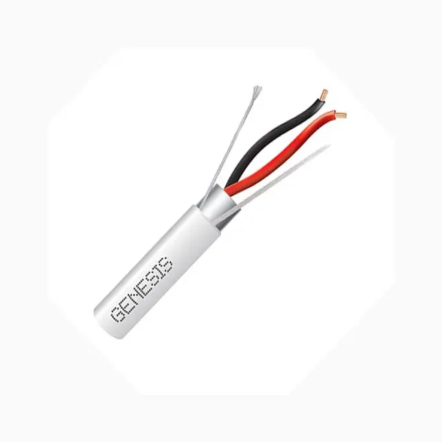 80313 - Cable 2C 16Awg Str Shld 1000Ft Cl2 Plenum Wht 1