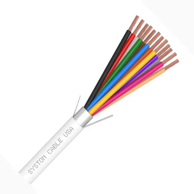 77082 - Cable 12C 22Awg Str Shld 1000Ft Cmp Plenum Wht 1