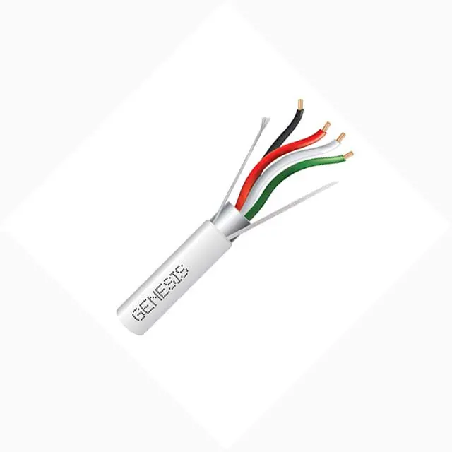 77540 - Cable 4C 22Awg Str Shld 1000Ft Cmp Plenum Wht 1