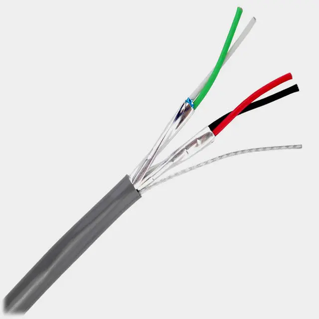 2204Psp-8Bee2 - Cable 2Pr 22Awg Str Insh 500Ft Gry 7Tc Cm 300V 60C Pvc 1