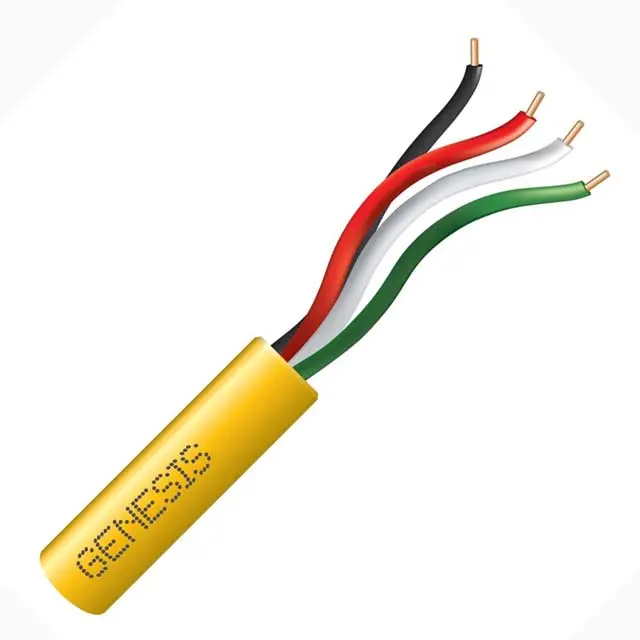 77029 - Cable 4C 22Awg Sol Unsh 500Ft Cmr Yel Coil 1