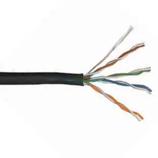 R12-41098 - Cable Cat5e Sol Blk 500Ft Utp Cm 4P/24Awg 350Mhz 1