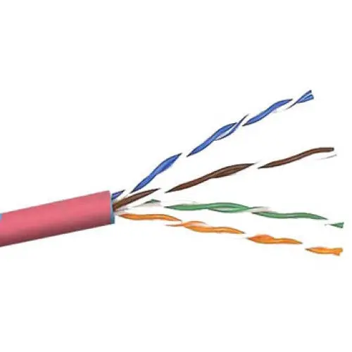 K5e-1Kutp-Rd - Cable Cat5e Ft4 Sol Red 1000Ft Utp 4P/24Awg 350Mhz 1