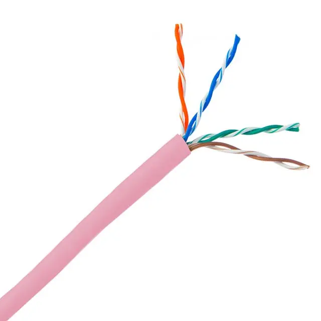 77326 - Cable Cat5e Ft4 Sol Pnk 1000Ft 1