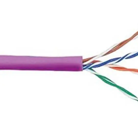 1-A254-7R - Cable Cat5e Ft4 Str Pur 1000Ft Utp 4P/24Awg 350Mhz Cm 1