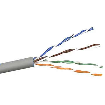 77329 - Cable Cat5e Cm Sol Gry 1000Ft Utp 4P/24Awg 350Mhz 1