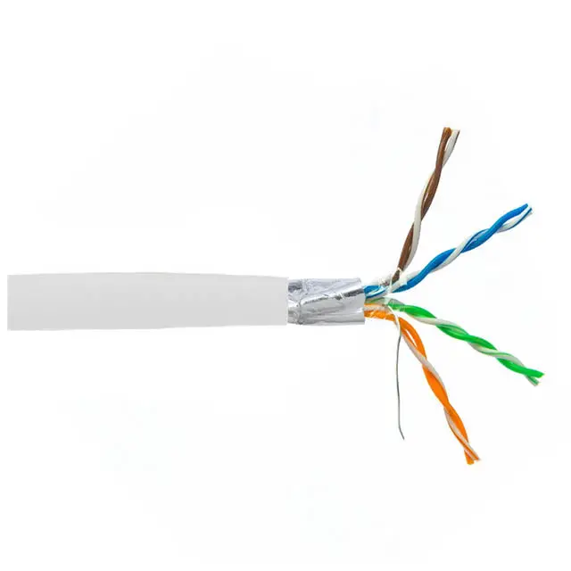 Av6shr009a1000 - Cable Cat6 Ft4 Sol Wht Shld 1000Ft Stp 4P/23Awg 550Mhz 1