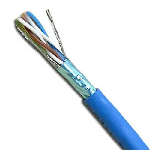 24404L5e-350-21 - Cable Cat5e Ft4 Sol Blu Shld 1000Ft Stp 4P/24Awg 350Mhz 1