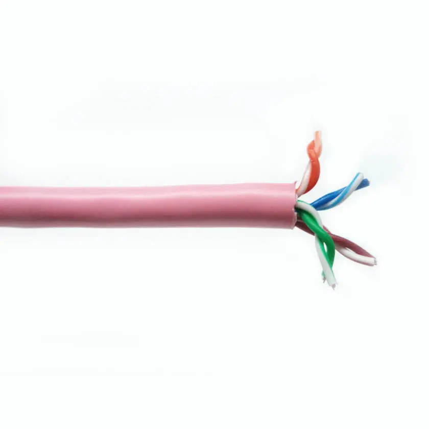 1-A254-12R - Cable Cat5e Ft4 Str Pnk 1000Ft Utp 4P/24Awg 350Mhz Cm 1