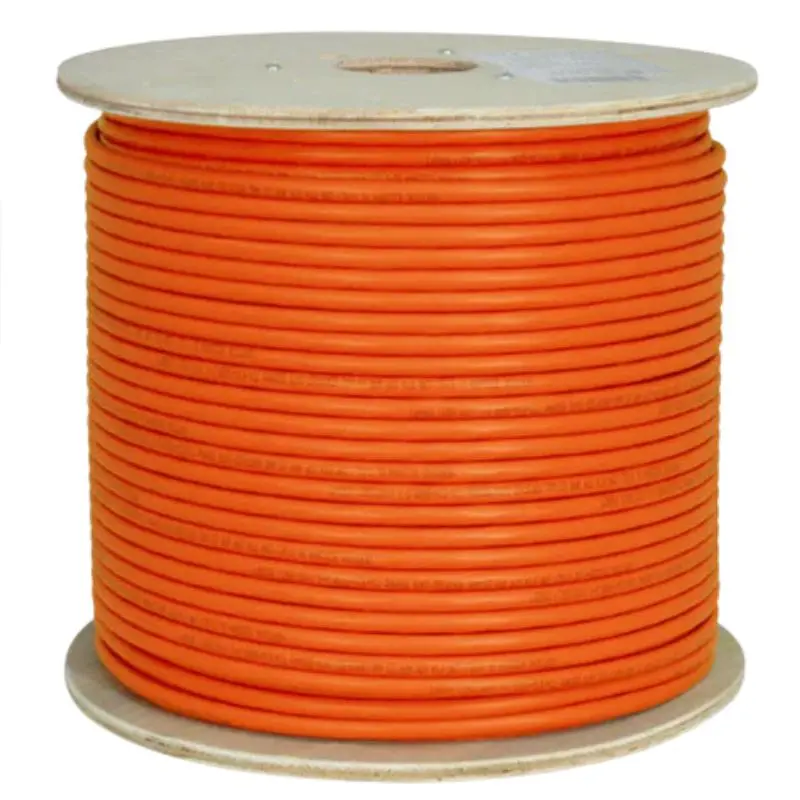 Bc-Cat6aut-Or - Cable Cat6a Ultrathin Ft4 Str Org 1000Ft 4P/28Awg Spool 10Gig 1