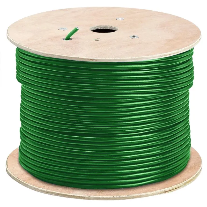 Bc-Cat6aut-Gn - Cable Cat6a Ultrathin Ft4 Str Grn 1000Ft 4P/28Awg Spool 10Gig 1