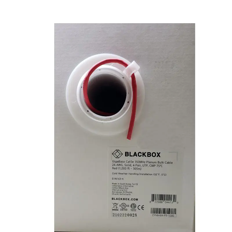 Eyn848a-Pb-1000 - Cable Cat5e Ft6 Sol Red 1000Ft Utp 350Mhz Cmp Plenum 2