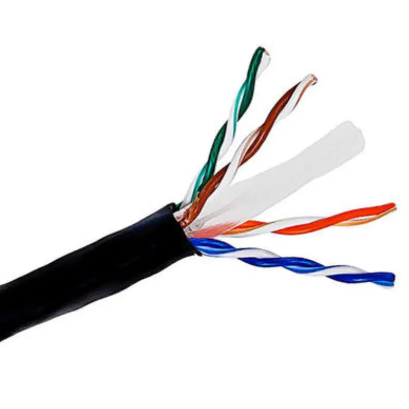 77-240-Eb-442Ft - Cable Cat6 Ft6 Sol Blk 442Ft Cmp Plenum 4Pr/23Awg 1