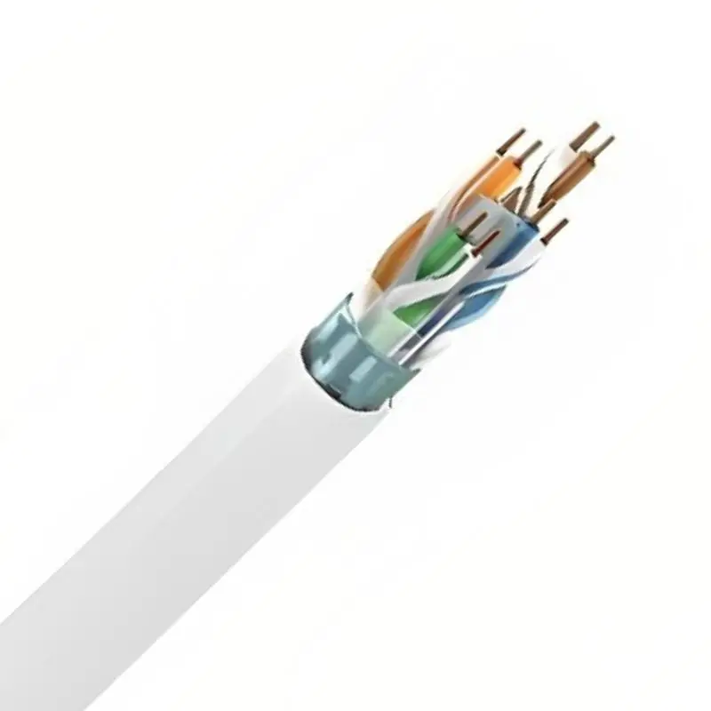 2413F-9 - Cable Cat6 Ft6 Sol Wht Sh 500Ft 4Pr 23Awg F/Utp Cmp 1