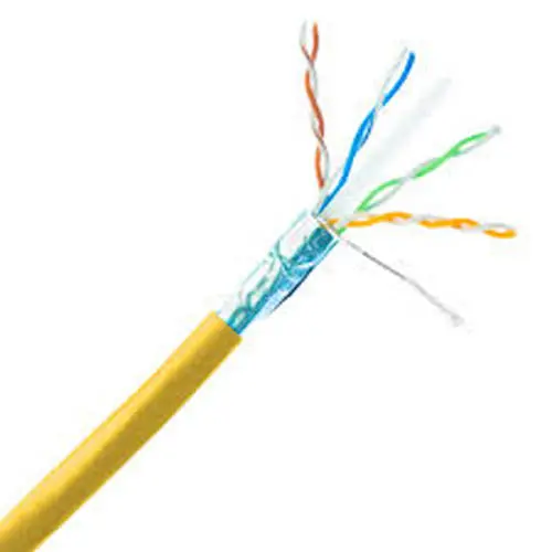 S-207-C6-Ylw - Cable Cat6 Str Shld Cm Yellow 1000Ft 4Pr/26Awg S/Ftp 1