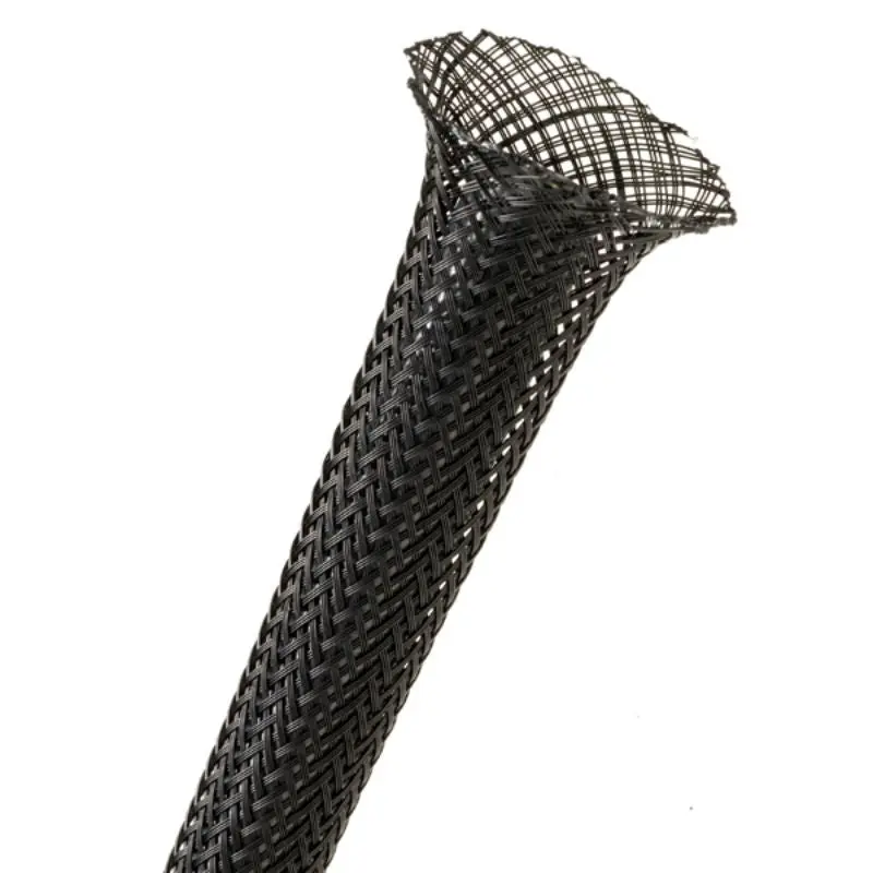 Ptn0.13Bk-225Ft - Expandable Sleeve 1/8In Blk 225 Feet Cut And Abrasion Resistant 1