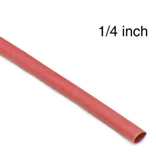 0722 - Tubing Hst 1/4Inx4ft Sw Red 2:1 1