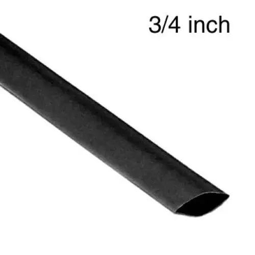 01854 - Tubing Hst 3/4Inx4ft Sw Blk 2:1 600V 125C 1