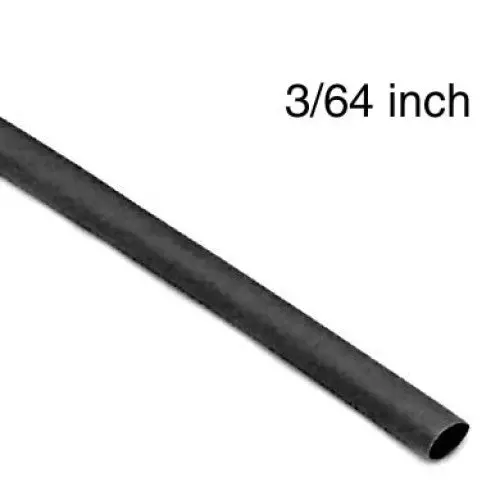 Wya-101D-25 - Tubing Hst 3/64Inx4ft Sw Blk 2:1 600V 125C (25 Pcs/Pkg) 1