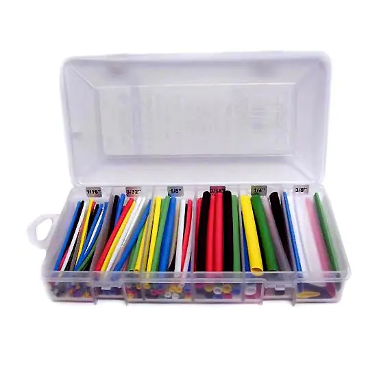 Wyb-603C-160 - Tubing Hst Kit 1/16 To 3/8In 4In Length Assorted Colours (160 Pcs/Pkg) 1