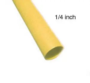 303906 - Tubing Hst 1/4Inx6in Dw Yel Adhesive (10 Pcs/Pkg) 1