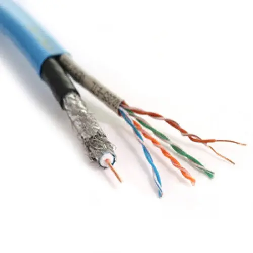 Rg6u5e-500Sw - Cable Cat5e+Rg6u Quad 500Ft Wht Combination Smart 1