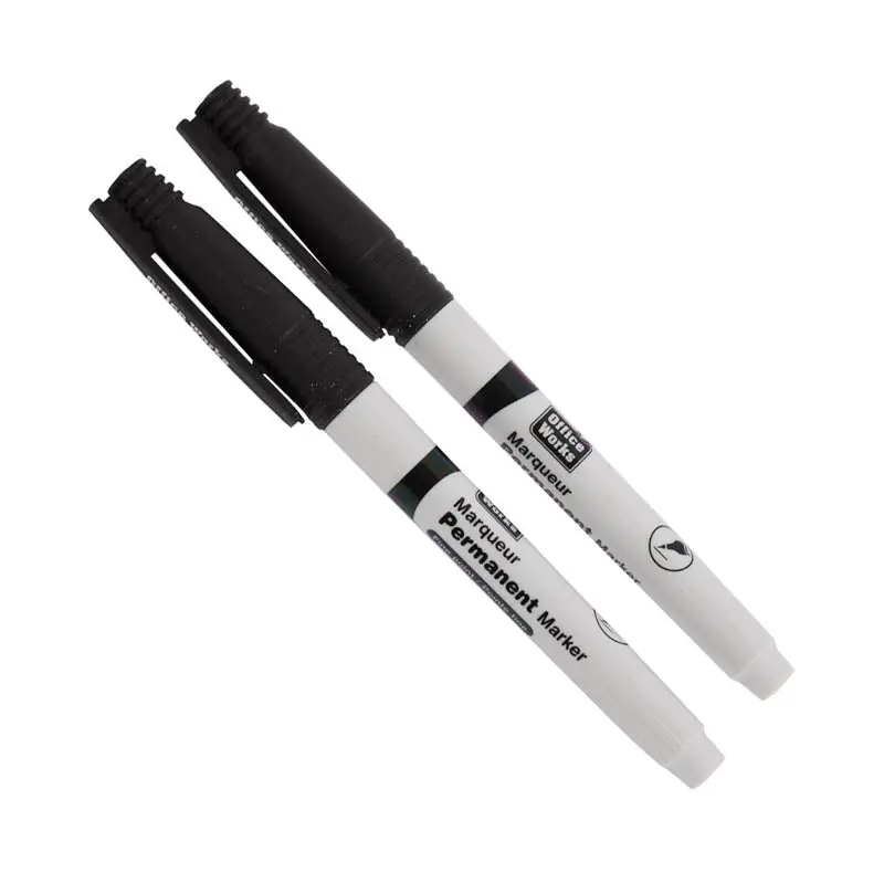 30452 - Marker Non-Erasable Black Fine Point (2 Pcs/Pkg) 1