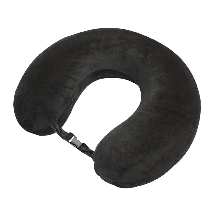 Tatp401-Bk - Travel Pillow Memory Foam Black 1