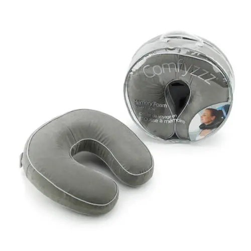 85-6641 - Travel Pillow Memory Foam Assorted Colors 1
