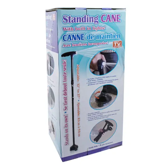 74084 - Cane Standing Foldable W/Light Adjust 32-37In Require 3Aaa 1