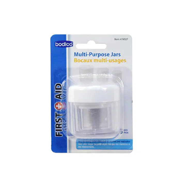 74327 - Travel Jars Plastic 3Pcs/Pack Assorted Sizes Transparent 1