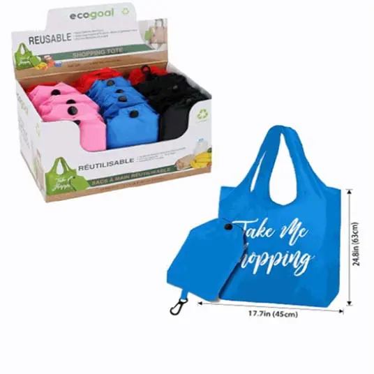 49011 - Shopping Bag Folding Resuable Assorted Colors 1