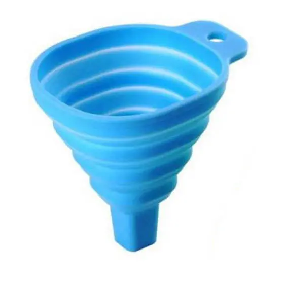 91250 - Funnel Collapsible Silicone Large Assorted Colors 1
