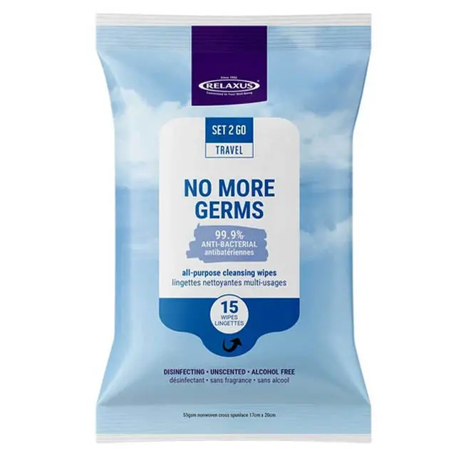 505265 - Travel All Purpose Cleansing Wipes 17X20cmm 15Pcs/Pack 1