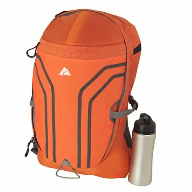 Ot-18702-90 - Travel Backpack 12X9x19.25In 24L Orange W/Water Bottle 1