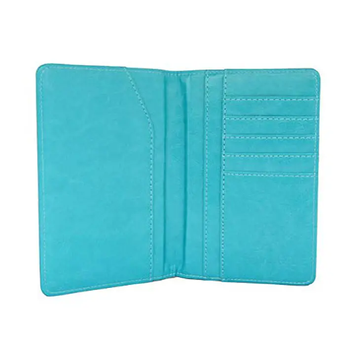 Tr1240bl - Passport Holder Leather Blue 1