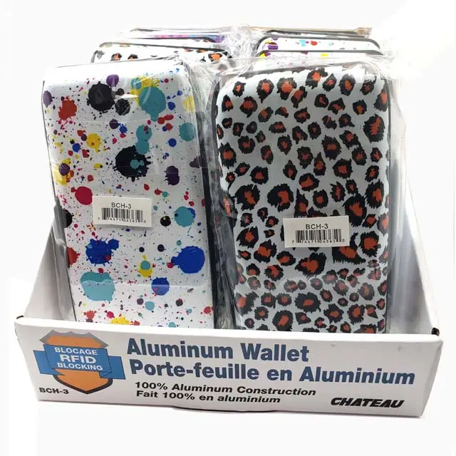 Bch-3 - Card Holder Wallet Aluminum Rfid Safe Assorted 1