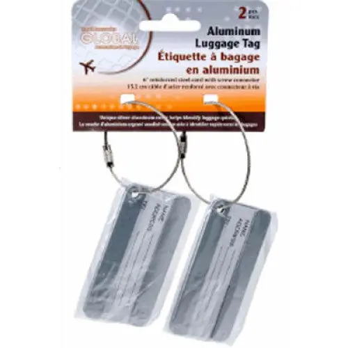 89554 - Luggage Tag 2X3in Hang Card Aluminum 1
